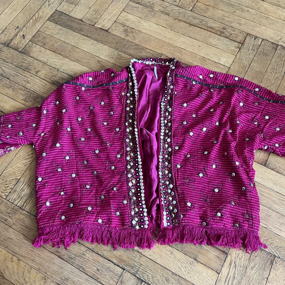 Free People bejeweled kimono